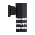 GLOBOSTAR® ORION 77882 Μοντέρνο Φωτιστικό Τοίχου - Απλίκα με Ντουί 1 x GU10 AC 220-240V Αδιάβροχο IP65 - Μαύρο Ματ - Μ9 x Π15 x Υ23.2cm