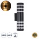 GLOBOSTAR® ORION 77883 Μοντέρνο Φωτιστικό Τοίχου - Απλίκα με Ντουί 2 x GU10 AC 220-240V Αδιάβροχο IP65 - Μαύρο Ματ - Μ9 x Π15 x Υ35.5cm GLOBOSTAR® ORION 77883 Μοντέρνο Φωτιστικό Τοίχου - Απλίκα με Ντουί 2 x GU10 AC 220-240V Αδιάβροχο IP65 - Μαύρο Ματ - Μ9 x Π15 x Υ35.5cm
