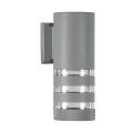 GLOBOSTAR® ORION 77884 Μοντέρνο Φωτιστικό Τοίχου - Απλίκα με Ντουί 1 x GU10 AC 220-240V Αδιάβροχο IP65 - Γκρι Ματ - Μ9 x Π15 x Υ23.2cm