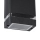 GLOBOSTAR® QUATRO 77892 Μοντέρνο Φωτιστικό Τοίχου - Απλίκα με Ντουί 1 x GU10 AC 220-240V Αδιάβροχο IP65 - Μαύρο Ματ - Μ11 x Π10 x Υ16.5cm GLOBOSTAR® QUATRO 77892 Μοντέρνο Φωτιστικό Τοίχου - Απλίκα με Ντουί 1 x GU10 AC 220-240V Αδιάβροχο IP65 - Μαύρο Ματ - Μ11 x Π10 x Υ16.5cm