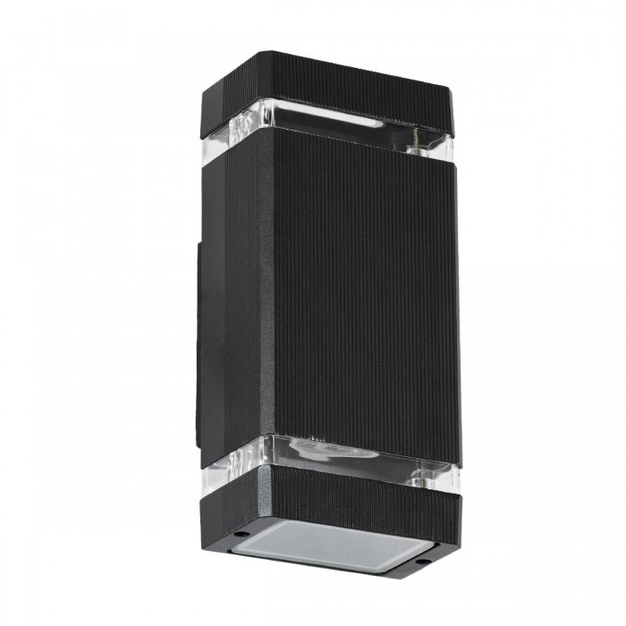 GLOBOSTAR® QUATRO 77893 Μοντέρνο Φωτιστικό Τοίχου - Απλίκα με Ντουί 2 x GU10 AC 220-240V Αδιάβροχο IP65 - Μαύρο Ματ - Μ11 x Π10 x Υ25.5cm GLOBOSTAR® QUATRO 77893 Μοντέρνο Φωτιστικό Τοίχου - Απλίκα με Ντουί 2 x GU10 AC 220-240V Αδιάβροχο IP65 - Μαύρο Ματ - Μ11 x Π10 x Υ25.5cm
