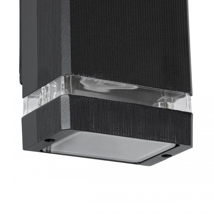 GLOBOSTAR® QUATRO 77893 Μοντέρνο Φωτιστικό Τοίχου - Απλίκα με Ντουί 2 x GU10 AC 220-240V Αδιάβροχο IP65 - Μαύρο Ματ - Μ11 x Π10 x Υ25.5cm GLOBOSTAR® QUATRO 77893 Μοντέρνο Φωτιστικό Τοίχου - Απλίκα με Ντουί 2 x GU10 AC 220-240V Αδιάβροχο IP65 - Μαύρο Ματ - Μ11 x Π10 x Υ25.5cm