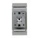 GLOBOSTAR® QUATRO 77895 Μοντέρνο Φωτιστικό Τοίχου - Απλίκα με Ντουί 2 x GU10 AC 220-240V Αδιάβροχο IP65 - Γκρι Ματ - Μ11 x Π10 x Υ25.5cm GLOBOSTAR® QUATRO 77895 Μοντέρνο Φωτιστικό Τοίχου - Απλίκα με Ντουί 2 x GU10 AC 220-240V Αδιάβροχο IP65 - Γκρι Ματ - Μ11 x Π10 x Υ25.5cm