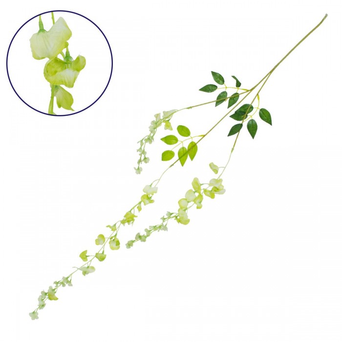 GloboStar® 78007 Τεχνητό Κρεμαστό Φυτό Διακοσμητικών Λουλουδιών με Λαχανί Βιστέρια M22 x Υ110 x Π2cm GloboStar® 78007 Τεχνητό Κρεμαστό Φυτό Διακοσμητικών Λουλουδιών με Λαχανί Βιστέρια M22 x Υ110 x Π2cm