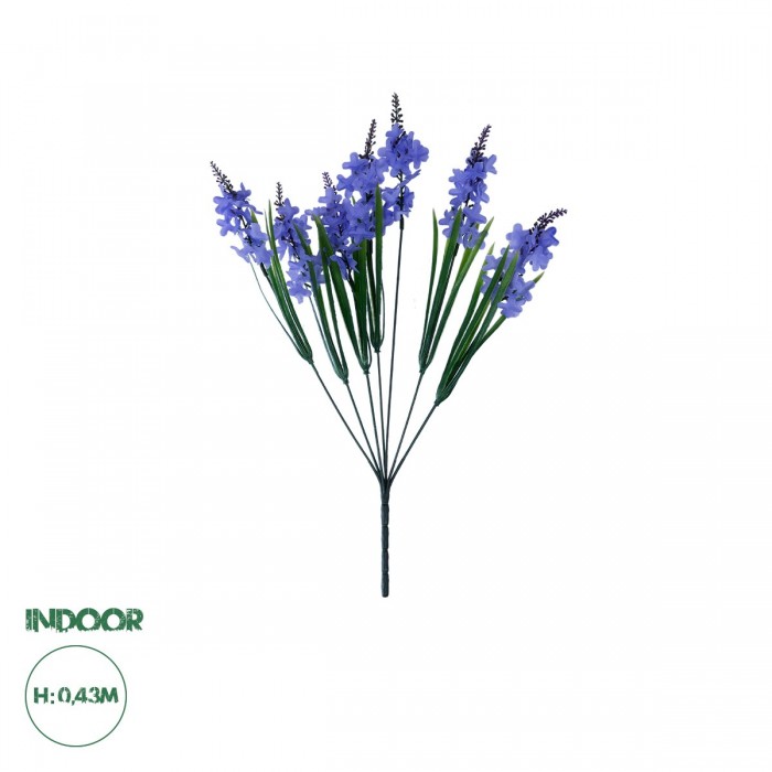 GloboStar® 78201 Τεχνητό Φυτό Μπουκέτο Διακοσμητικών Λουλουδιών με 10 Μωβ Λεβάντες M10 x Υ30 x Π10cm GloboStar® 78201 Τεχνητό Φυτό Μπουκέτο Διακοσμητικών Λουλουδιών με 10 Μωβ Λεβάντες M10 x Υ30 x Π10cm