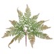 GloboStar® FERN 78269 Τεχνητό Φυτό Φτέρη - Μπουκέτο Διακοσμητικών Φυτών - Κλαδιών με Φύλλωμα Πράσινο - Καφέ Υ45cm