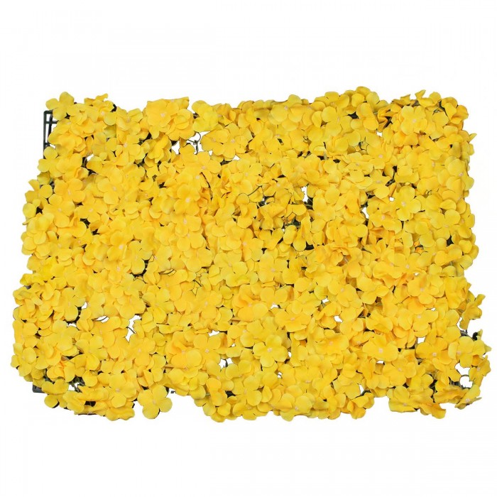 GloboStar® 78317 Συνθετικό Πάνελ Λουλουδιών - Κάθετος Κήπος Ορτανσία Κίτρινο Μ60 x Υ40 x Π5cm GloboStar® 78317 Συνθετικό Πάνελ Λουλουδιών - Κάθετος Κήπος Ορτανσία Κίτρινο Μ60 x Υ40 x Π5cm