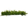 GLOBOSTAR® FERN 78401 Τεχνητό Πάνελ Φυλλωσιάς / Κάθετος Κήπος Γάλιο, Φτέρη, Γκι & Γρασίδι - Πράσινο - Μ60 x Π9 x Υ40cm