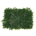 GLOBOSTAR® FERN 78407 Τεχνητό Πάνελ Φυλλωσιάς / Κάθετος Κήπος Ίληξ, Νάνος Φτέρη, Κοράλι & Κουφέα - Πράσινο - Μ60 x Π10 x Υ40cm