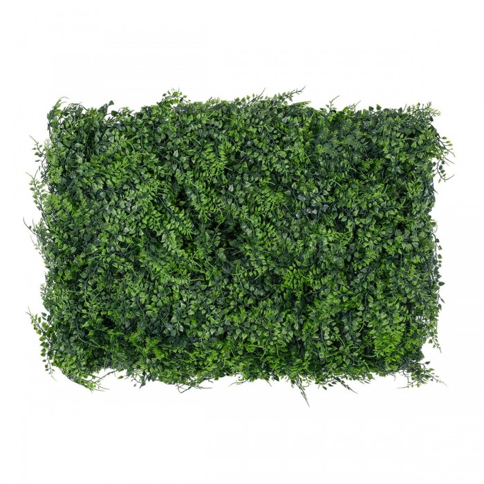 GLOBOSTAR® LEYLAND 78413 Artificial Wall Plant Panel / Vertical Garden Leyland & Dwarf Ivy - Green - L60 x W9 x H40cm