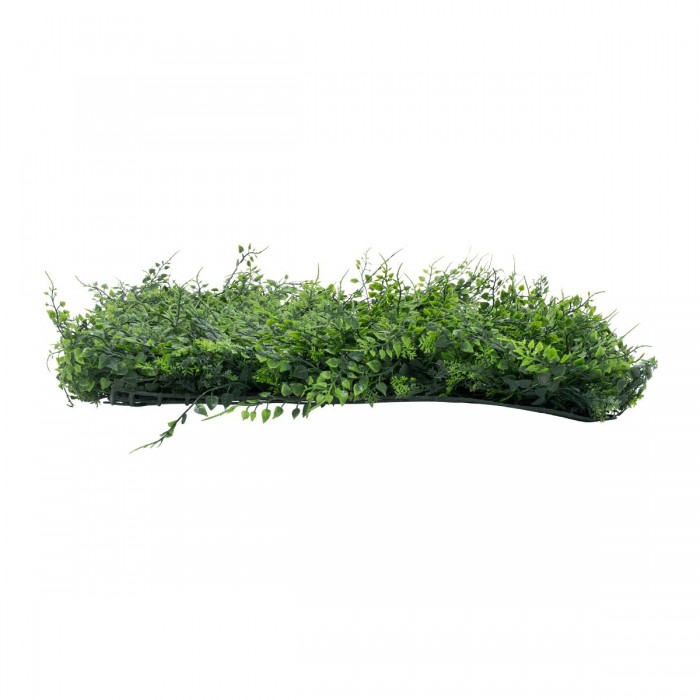 GLOBOSTAR® LEYLAND 78413 Artificial Wall Plant Panel / Vertical Garden Leyland & Dwarf Ivy - Green - L60 x W9 x H40cm