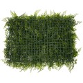 GLOBOSTAR® LEYLAND 78414 Artificial Wall Plant Panel / Vertical Garden Leyland & Dwarf Ivy - Green - L60 x W9 x H40cm