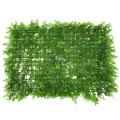 GLOBOSTAR® FERN 78422 Artificial Wall Plant Panel / Vertical Garden Royal Fern & Ilex - Green - L60 x W9 x H40cm