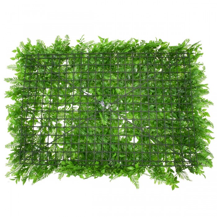 GLOBOSTAR® FERN 78422 Artificial Wall Plant Panel / Vertical Garden Royal Fern & Ilex - Green - L60 x W9 x H40cm GLOBOSTAR® FERN 78422 Artificial Wall Plant Panel / Vertical Garden Royal Fern & Ilex - Green - L60 x W9 x H40cm
