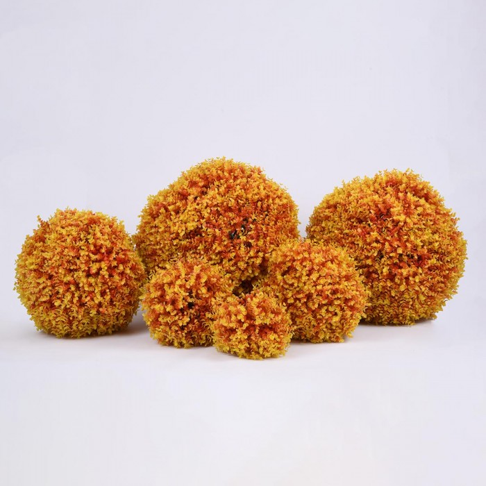 GloboStar® 78513 Artificial - Συνθετικό Τεχνητό Διακοσμητικό Φυτό Θάμνος Πυξάρι Πορτοκαλί - Κίτρινο Φ26cm GloboStar® 78513 Artificial - Συνθετικό Τεχνητό Διακοσμητικό Φυτό Θάμνος Πυξάρι Πορτοκαλί - Κίτρινο Φ26cm