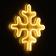 GloboStar® 78582 Φωτιστικό Ταμπέλα Φωτεινή Επιγραφή NEON LED Σήμανσης SNOWFLAKE 5W με Καλώδιο Τροφοδοσίας USB - Μπαταρίας 3xAAA (Δεν Περιλαμβάνονται) - Θερμό Λευκό 2700K