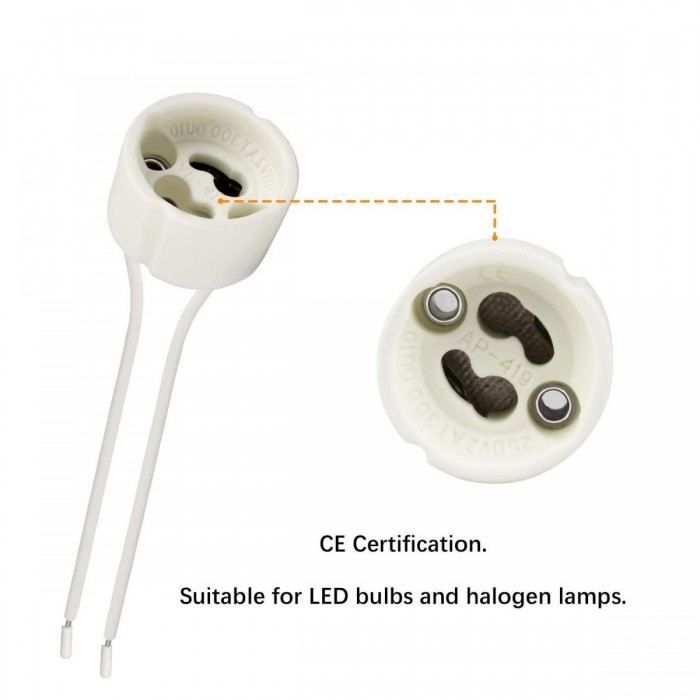 GloboStar® 78951 Ντουί GU10 με 15CM Καλώδιο