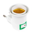 GloboStar® 78956 Αντάπτορας - Βάση E27 για Φωτάκι Νυχτός ELLIS με Διακόπτη On/Off Μ3.3 x Π6 x Υ5cm