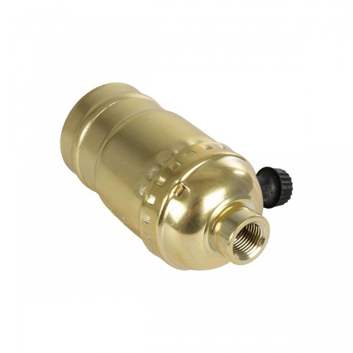 GLOBOSTAR® LAMPHOLDER 78966 Ντουί E27 με Διακόπτη On/Off IP20 Χρυσό - Μ5.5 x Π3.6 x Υ7cm GLOBOSTAR® LAMPHOLDER 78966 Ντουί E27 με Διακόπτη On/Off IP20 Χρυσό - Μ5.5 x Π3.6 x Υ7cm