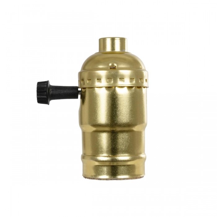 GLOBOSTAR® LAMPHOLDER 78966 Ντουί E27 με Διακόπτη On/Off IP20 Χρυσό - Μ5.5 x Π3.6 x Υ7cm GLOBOSTAR® LAMPHOLDER 78966 Ντουί E27 με Διακόπτη On/Off IP20 Χρυσό - Μ5.5 x Π3.6 x Υ7cm