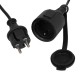 GloboStar® 78983 Καλωδιογιρλάντα PVC 10 Μέτρων με 15 Ντουί E27 με Πρίζα Schuko Επεκτεινόμενη Αδιάβροχη IP65 GloboStar® 78983 Καλωδιογιρλάντα PVC 10 Μέτρων με 15 Ντουί E27 με Πρίζα Schuko Επεκτεινόμενη Αδιάβροχη IP65