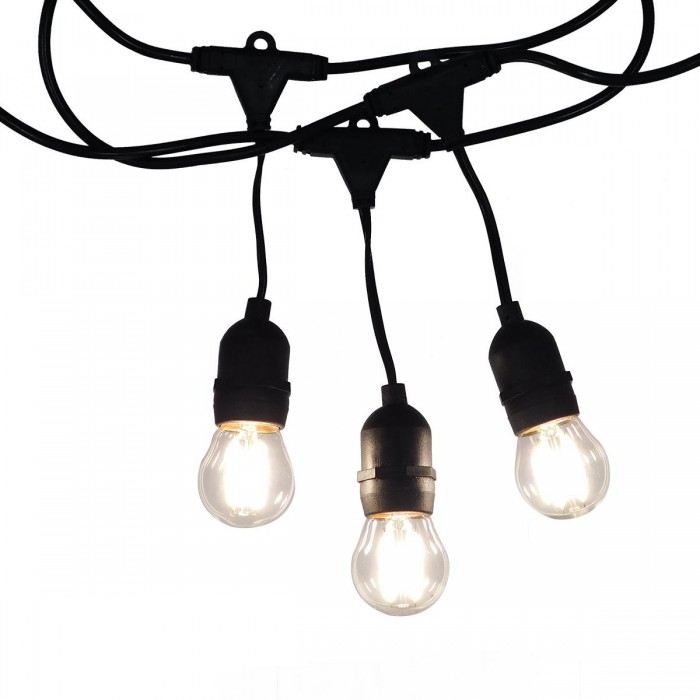 GloboStar® 78983 Καλωδιογιρλάντα PVC 10 Μέτρων με 15 Ντουί E27 με Πρίζα Schuko Επεκτεινόμενη Αδιάβροχη IP65 GloboStar® 78983 Καλωδιογιρλάντα PVC 10 Μέτρων με 15 Ντουί E27 με Πρίζα Schuko Επεκτεινόμενη Αδιάβροχη IP65