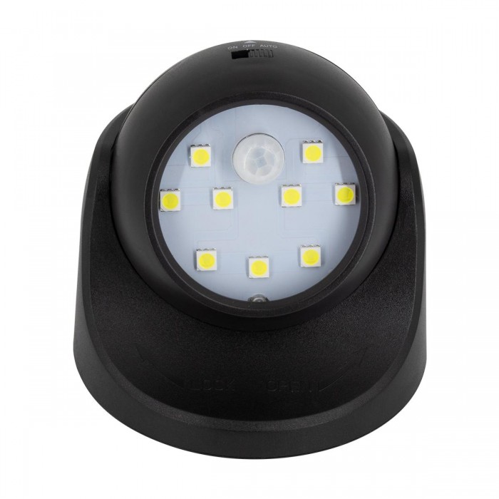 GloboStar® 79001 Μαύρο Φωτιστικό Μπαταρίας σε Σχήμα Κάμερας LED SMD 3W 300lm με Αισθητήρα Ημέρας-Νύχτας και PIR Αισθητήρα Κίνησης Ψυχρό Λευκό 6000K GloboStar® 79001 Μαύρο Φωτιστικό Μπαταρίας σε Σχήμα Κάμερας LED SMD 3W 300lm με Αισθητήρα Ημέρας-Νύχτας και PIR Αισθητήρα Κίνησης Ψυχρό Λευκό 6000K