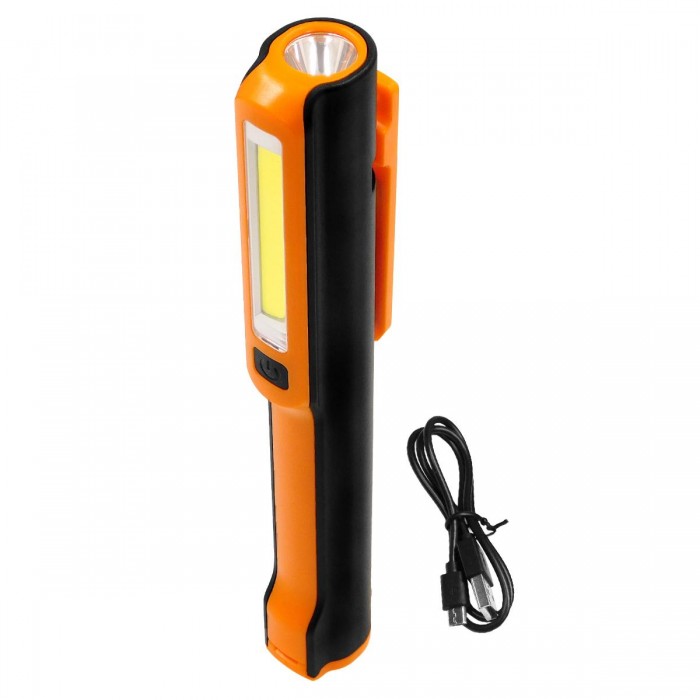 GloboStar® 79017 Φορητός Επαναφορτιζόμενος Φακός Εργασίας Work Light LED COB 3W + 3W 350lm με 3 Modes & 1 x Μπαταρία 1200mAh Li-ion Ψυχρό Λευκό 6000K GloboStar® 79017 Φορητός Επαναφορτιζόμενος Φακός Εργασίας Work Light LED COB 3W + 3W 350lm με 3 Modes & 1 x Μπαταρία 1200mAh Li-ion Ψυχρό Λευκό 6000K