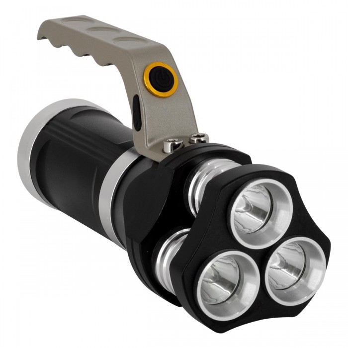 GloboStar® 79025 EXTREME Φορητός Επαναφορτιζόμενος Φακός LED CREE XHP50 30W 3000lm με 3 Modes & 3 x Μπαταρίες 18650 20400mAh Li-ion και με Φόρτιστή Αυτοκινήτου & Πρίζας Αδιάβροχος IP65 Ψυχρό Λευκό 6000K GloboStar® 79025 EXTREME Φορητός Επαναφορτιζόμενος Φακός LED CREE XHP50 30W 3000lm με 3 Modes & 3 x Μπαταρίες 18650 20400mAh Li-ion και με Φόρτιστή Αυτοκινήτου & Πρίζας Αδιάβροχος IP65 Ψυχρό Λευκό 6000K