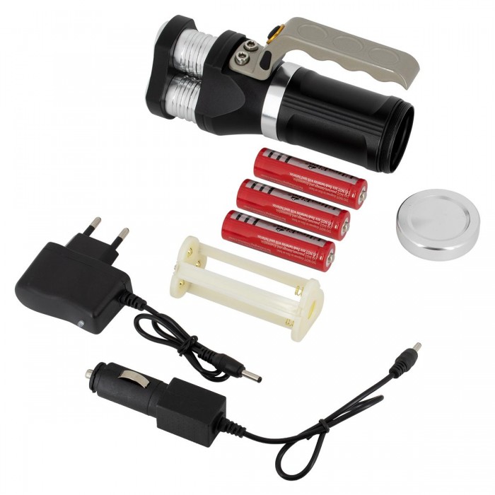 GloboStar® 79025 EXTREME Φορητός Επαναφορτιζόμενος Φακός LED CREE XHP50 30W 3000lm με 3 Modes & 3 x Μπαταρίες 18650 20400mAh Li-ion και με Φόρτιστή Αυτοκινήτου & Πρίζας Αδιάβροχος IP65 Ψυχρό Λευκό 6000K GloboStar® 79025 EXTREME Φορητός Επαναφορτιζόμενος Φακός LED CREE XHP50 30W 3000lm με 3 Modes & 3 x Μπαταρίες 18650 20400mAh Li-ion και με Φόρτιστή Αυτοκινήτου & Πρίζας Αδιάβροχος IP65 Ψυχρό Λευκό 6000K