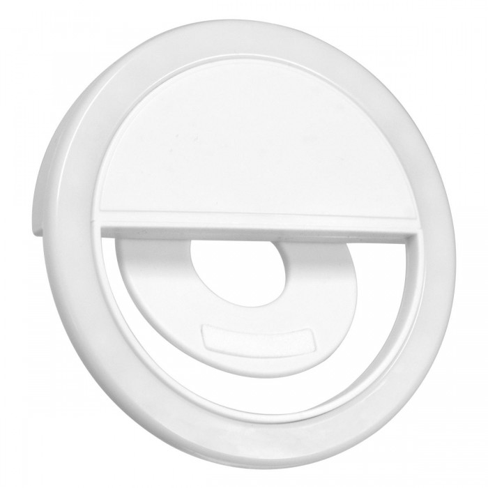 GloboStar® 79042 Selfie Ring Light LED SMD 2W 200 lm Λευκό Σώμα με Ενσωματωμένη Επαναφορτιζόμενη Μπαταρία 500mAh & Καλώδιο Φόρτισης Micro USB Ψυχρό Λευκό 6000 K για Κινητό Τηλέφωνο και Tablet Φ8.5 x Υ2.5cm GloboStar® 79042 Selfie Ring Light LED SMD 2W 200 lm Λευκό Σώμα με Ενσωματωμένη Επαναφορτιζόμενη Μπαταρία 500mAh & Καλώδιο Φόρτισης Micro USB Ψυχρό Λευκό 6000 K για Κινητό Τηλέφωνο και Tablet Φ8.5 x Υ2.5cm