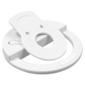 GloboStar® 79042 Selfie Ring Light LED SMD 2W 200 lm Λευκό Σώμα με Ενσωματωμένη Επαναφορτιζόμενη Μπαταρία 500mAh & Καλώδιο Φόρτισης Micro USB Ψυχρό Λευκό 6000 K για Κινητό Τηλέφωνο και Tablet Φ8.5 x Υ2.5cm