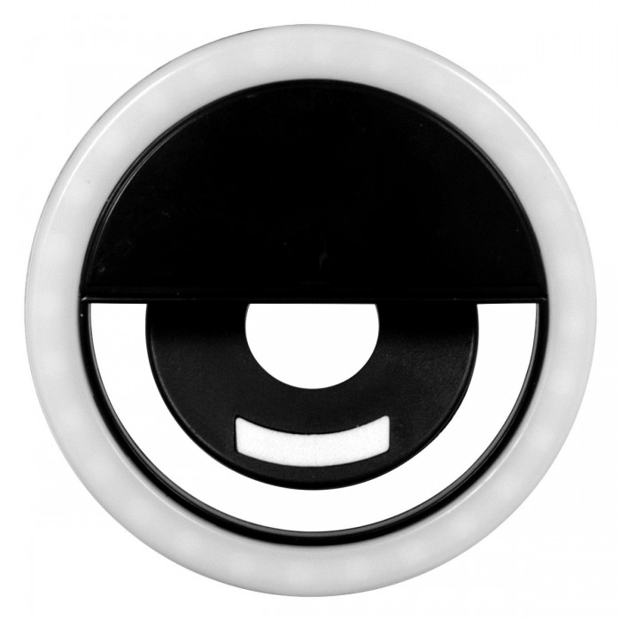 GloboStar® 79043 Selfie Ring Light LED SMD 2W 200 lm Μαύρο Σώμα με Ενσωματωμένη Επαναφορτιζόμενη Μπαταρία 500mAh & Καλώδιο Φόρτισης Micro USB Ψυχρό Λευκό 6000 K για Κινητό Τηλέφωνο και Tablet Φ8.5 x Υ2.5cm GloboStar® 79043 Selfie Ring Light LED SMD 2W 200 lm Μαύρο Σώμα με Ενσωματωμένη Επαναφορτιζόμενη Μπαταρία 500mAh & Καλώδιο Φόρτισης Micro USB Ψυχρό Λευκό 6000 K για Κινητό Τηλέφωνο και Tablet Φ8.5 x Υ2.5cm