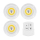 GloboStar® 79045 Φωτιστικά Νυκτός Μπαταρίας LED COB 6W 600lm με Timer & Ασύρματο Χειριστήριο RF - ΣΕΤ 3 Τεμαχίων Θερμό Λευκό 3000K GloboStar® 79045 Φωτιστικά Νυκτός Μπαταρίας LED COB 6W 600lm με Timer & Ασύρματο Χειριστήριο RF - ΣΕΤ 3 Τεμαχίων Θερμό Λευκό 3000K