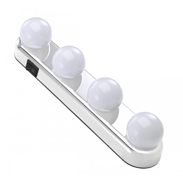 GloboStar® 79046 Φωτιστικό για Μακιγιάζ - Καθρέπτη - Πίνακα - Ντουλάπας Μπαταρίας LED 8W 500lm με Διακόπτη ON/OFF Αδιάβροχο IP54 Ψυχρό Λευκό 6000K GloboStar® 79046 Φωτιστικό για Μακιγιάζ - Καθρέπτη - Πίνακα - Ντουλάπας Μπαταρίας LED 8W 500lm με Διακόπτη ON/OFF Αδιάβροχο IP54 Ψυχρό Λευκό 6000K