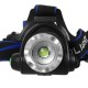 GloboStar® 79055 Φακός Κεφαλής Επαναφορτιζόμενος LED CREE XML2-T6 Chip 10 Watt 1800lm με 2 x 18650 Μπαταρίες 5200mAh Ψυχρό Λευκό 6000K
