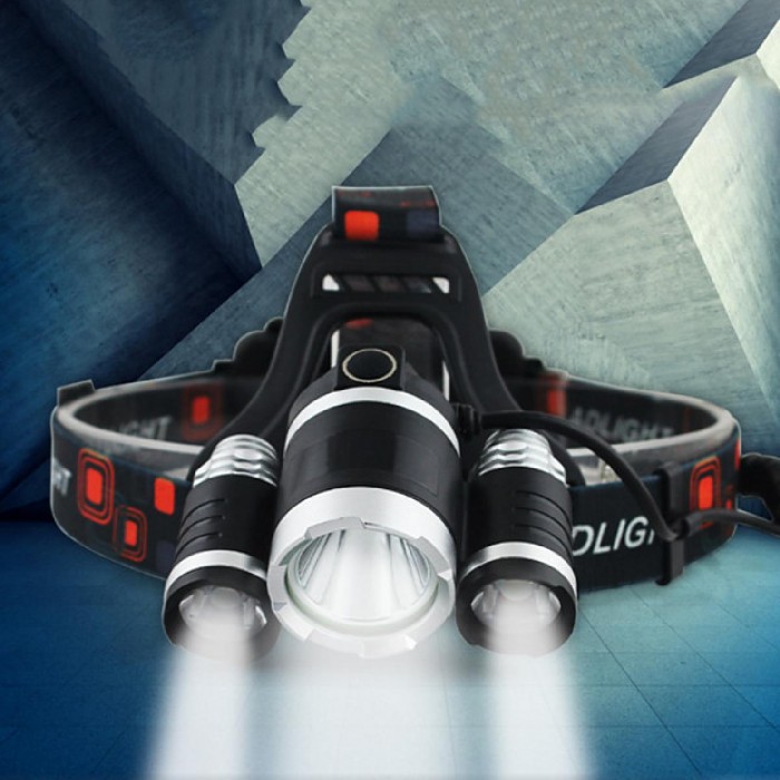GloboStar® 79057 Φακός Κεφαλής Επαναφορτιζόμενος LED CREE XML2-T6 Chip 30 Watt 3000lm με 2 x 18650 Μπαταρίες 6000mAh Ψυχρό Λευκό 6000K GloboStar® 79057 Φακός Κεφαλής Επαναφορτιζόμενος LED CREE XML2-T6 Chip 30 Watt 3000lm με 2 x 18650 Μπαταρίες 6000mAh Ψυχρό Λευκό 6000K