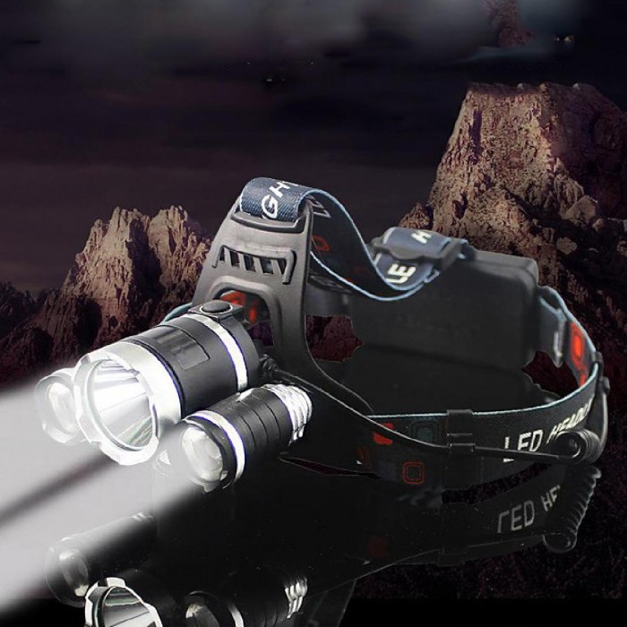 GloboStar® 79057 Φακός Κεφαλής Επαναφορτιζόμενος LED CREE XML2-T6 Chip 30 Watt 3000lm με 2 x 18650 Μπαταρίες 6000mAh Ψυχρό Λευκό 6000K GloboStar® 79057 Φακός Κεφαλής Επαναφορτιζόμενος LED CREE XML2-T6 Chip 30 Watt 3000lm με 2 x 18650 Μπαταρίες 6000mAh Ψυχρό Λευκό 6000K