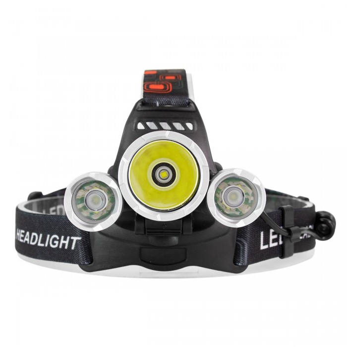GloboStar® 79057 Φακός Κεφαλής Επαναφορτιζόμενος LED CREE XML2-T6 Chip 30 Watt 3000lm με 2 x 18650 Μπαταρίες 6000mAh Ψυχρό Λευκό 6000K GloboStar® 79057 Φακός Κεφαλής Επαναφορτιζόμενος LED CREE XML2-T6 Chip 30 Watt 3000lm με 2 x 18650 Μπαταρίες 6000mAh Ψυχρό Λευκό 6000K
