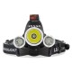 GloboStar® 79057 Φακός Κεφαλής Επαναφορτιζόμενος LED CREE XML2-T6 Chip 30 Watt 3000lm με 2 x 18650 Μπαταρίες 6000mAh Ψυχρό Λευκό 6000K GloboStar® 79057 Φακός Κεφαλής Επαναφορτιζόμενος LED CREE XML2-T6 Chip 30 Watt 3000lm με 2 x 18650 Μπαταρίες 6000mAh Ψυχρό Λευκό 6000K
