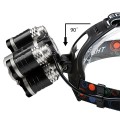 GloboStar® 79059 Φακός Κεφαλής Επαναφορτιζόμενος LED CREE XML2-T6 Chip 50 Watt 5000lm με 2 x 18650 Μπαταρίες 5200mAh Ψυχρό Λευκό 6000K