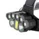 GloboStar® 79062 Φακός Κεφαλής Επαναφορτιζόμενος LED CREE XML2-T6 Chip 60 Watt 6000lm με 2 x 18650 Μπαταρίες 13600mAh Ψυχρό Λευκό 6000K GloboStar® 79062 Φακός Κεφαλής Επαναφορτιζόμενος LED CREE XML2-T6 Chip 60 Watt 6000lm με 2 x 18650 Μπαταρίες 13600mAh Ψυχρό Λευκό 6000K