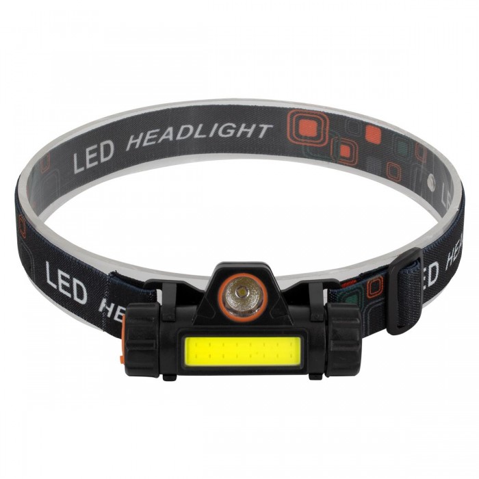 GloboStar® 79064 Φακός Κεφαλής & Ποδηλάτου Επαναφορτιζόμενος LED CREE COB XML2-T6 Chip 25 Watt 2500lm με 1 x 18650 Μπαταρία 3400mAh και με Καλώδιο Φόρτισης USB Ψυχρό Λευκό 6000K