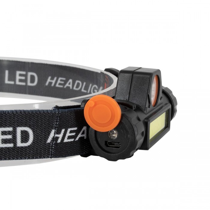 GloboStar® 79064 Φακός Κεφαλής & Ποδηλάτου Επαναφορτιζόμενος LED CREE COB XML2-T6 Chip 25 Watt 2500lm με 1 x 18650 Μπαταρία 3400mAh και με Καλώδιο Φόρτισης USB Ψυχρό Λευκό 6000K