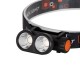 GloboStar® 79065 Φακός Κεφαλής Επαναφορτιζόμενος LED CREE XML2-T6 Chip 25 Watt 2500lm με 1 x 18650 Μπαταρία 3400mAh Θερμό Λευκό 3000K & Ψυχρό Λευκό 6000K GloboStar® 79065 Φακός Κεφαλής Επαναφορτιζόμενος LED CREE XML2-T6 Chip 25 Watt 2500lm με 1 x 18650 Μπαταρία 3400mAh Θερμό Λευκό 3000K & Ψυχρό Λευκό 6000K