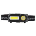 GloboStar® 79066 Φακός Κεφαλής Επαναφορτιζόμενος LED CREE COB XML2-T6 Chip 25 Watt 2500lm με 1 x 18650 Μπαταρία 4800mAh και με Καλώδιο Φόρτισης USB Ψυχρό Λευκό 6000K