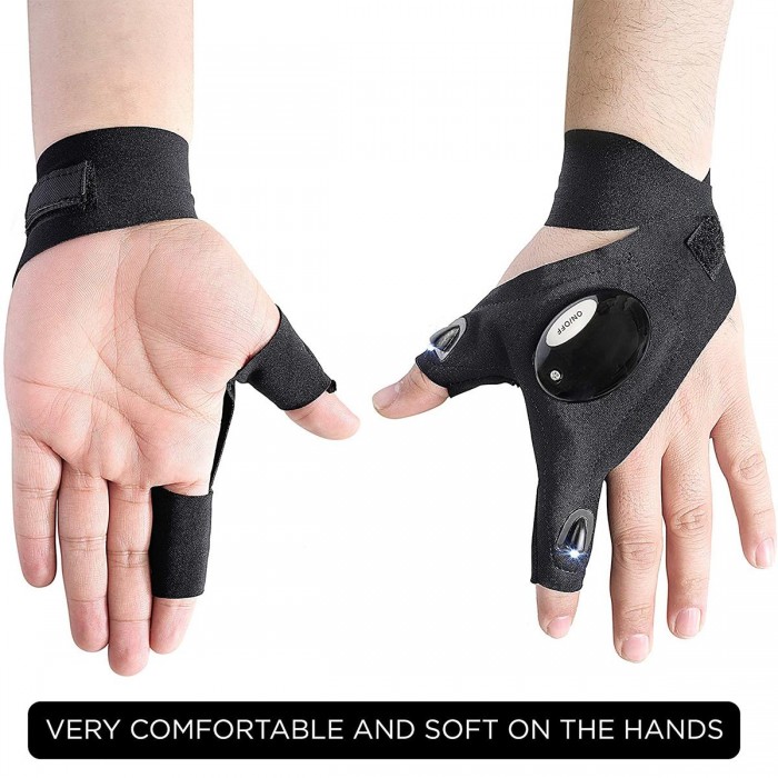 GloboStar® 79067 Γάντι Φακός με Φωτισμό LED για Αριστερό Χέρι 2W με Μπαταρία CR2016 Ψυχρό Λευκό 6000K GloboStar® 79067 Γάντι Φακός με Φωτισμό LED για Αριστερό Χέρι 2W με Μπαταρία CR2016 Ψυχρό Λευκό 6000K