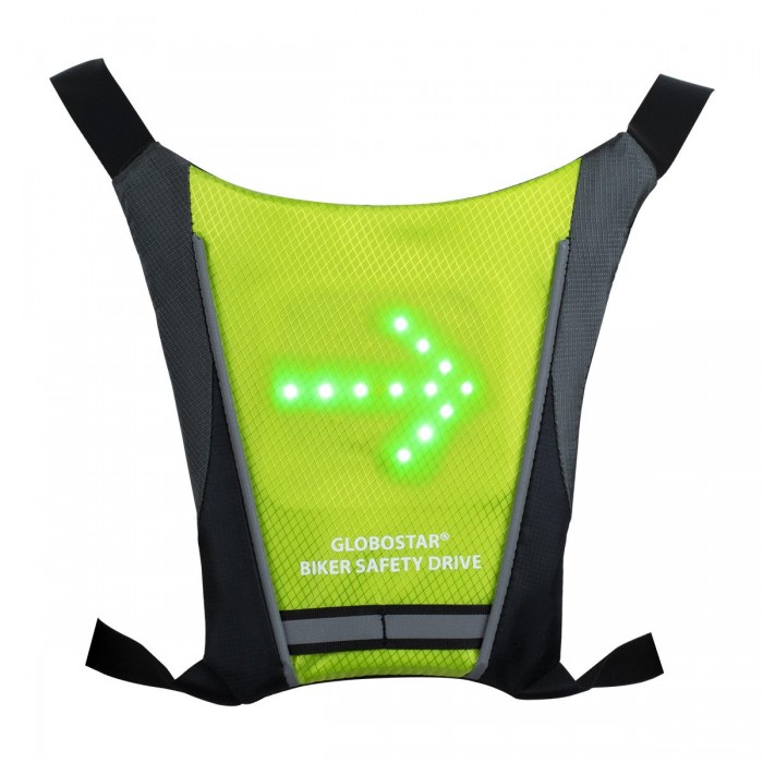 GloboStar® 79069 Γιλέκο Ασφαλείας Φωσφοριζέ Αντανακλαστικό για Ποδηλάτες & Runners με Φωτεινή Σήμανση LED - Ενσωματωμένη Μπαταρία 650mAh DC 5V Επαναφορτιζόμενο με Καλώδιο Τροφοδοσίας USB & Ασύρματο Χειριστήριο - Λαχανί Φωσφοριζέ & Μαύρο Αδιάβροχο IP65 GloboStar® 79069 Γιλέκο Ασφαλείας Φωσφοριζέ Αντανακλαστικό για Ποδηλάτες & Runners με Φωτεινή Σήμανση LED - Ενσωματωμένη Μπαταρία 650mAh DC 5V Επαναφορτιζόμενο με Καλώδιο Τροφοδοσίας USB & Ασύρματο Χειριστήριο - Λαχανί Φωσφοριζέ & Μαύρο Αδιάβροχο IP65