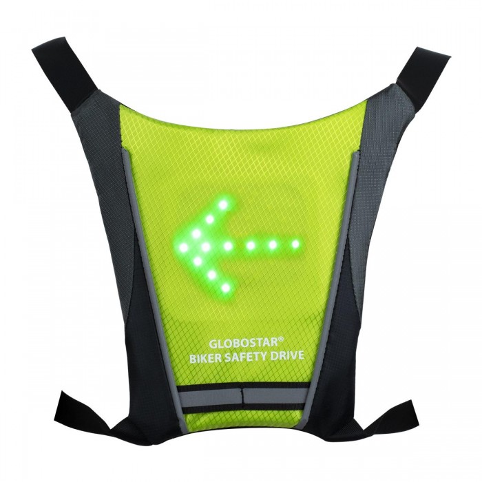GloboStar® 79069 Γιλέκο Ασφαλείας Φωσφοριζέ Αντανακλαστικό για Ποδηλάτες & Runners με Φωτεινή Σήμανση LED - Ενσωματωμένη Μπαταρία 650mAh DC 5V Επαναφορτιζόμενο με Καλώδιο Τροφοδοσίας USB & Ασύρματο Χειριστήριο - Λαχανί Φωσφοριζέ & Μαύρο Αδιάβροχο IP65 GloboStar® 79069 Γιλέκο Ασφαλείας Φωσφοριζέ Αντανακλαστικό για Ποδηλάτες & Runners με Φωτεινή Σήμανση LED - Ενσωματωμένη Μπαταρία 650mAh DC 5V Επαναφορτιζόμενο με Καλώδιο Τροφοδοσίας USB & Ασύρματο Χειριστήριο - Λαχανί Φωσφοριζέ & Μαύρο Αδιάβροχο IP65