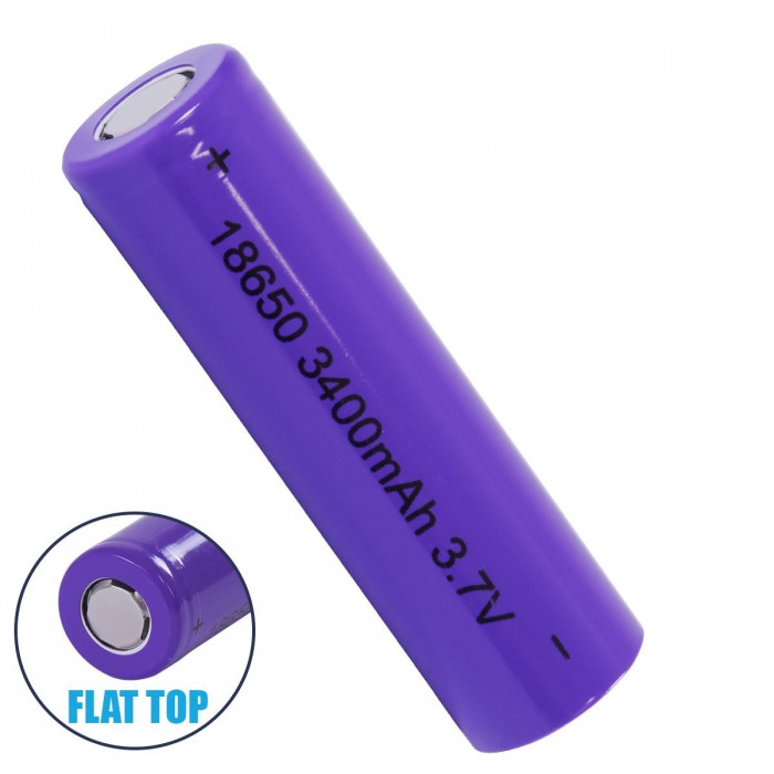 GloboStar® 79097 Επαναφορτιζόμενη Μπαταρία Λιθίου 18650 FLAT PIN 3400mAh Li-ion 3.7V 12.6Wh με Overcharge / Discharge Προστασία GloboStar® 79097 Επαναφορτιζόμενη Μπαταρία Λιθίου 18650 FLAT PIN 3400mAh Li-ion 3.7V 12.6Wh με Overcharge / Discharge Προστασία